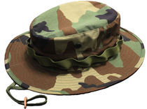 American classic four-color jungle camouflage Benny hat round edge fisherman hat Hunting hat Outdoor shade sunscreen