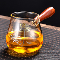 The creative glass side of the device the tea filter group the thickened heat-resistant Tea Sea Wood the male Cup the uniform Cup the tea set the accessories