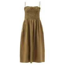 Three Graces London Lena hood sweatshirt linen in long one-piece dress 2022 new spring summer