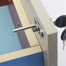 Desk lock drawer lock one lock three home side wooden cabinet lock conjoined high-quality computer desk triple front lock