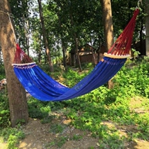  Hammock Dormitory Summer hammock swing Outdoor ice silk hammock swing Single widened mesh swing for adults