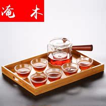 Yanmu Japanese flower tea cup set Fruit teapot heat-resistant high-temperature glass household simple Kung Fu tea filter bubble