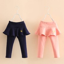 Baby Crown embroidery leggings Spring and Autumn new girls dress long pants kz9026