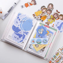 Slot bag type storage book large-capacity sticker card ticket invoice hand account note favorite A6 photo album Book Book