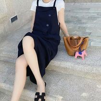 Large size 2021 New early autumn Hepburn style casual Joker skirt fashion French heart age dress