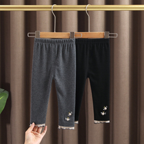 Girl Beats Bottom Pants 2021 Spring Autumn New Women Baby Foreign Air Outwear Long Pants Young Han Version Pure Cotton Beating Bottom Pants
