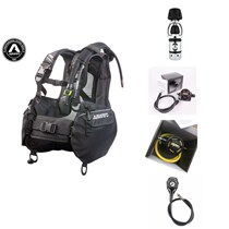 AQUATEC Adult Professional Scuba Diving Diving Gear Set BCD Set Diving Full Set Triple Watch