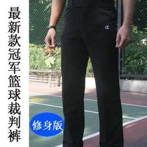 2021 Asian Championships Basketball referee pants thick high waist slim black referee pants World Championships