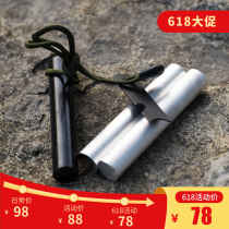 Wild survival madness can be used for a lifetime Thick flintstone tinder stick 2 magnesium strips to take the fire to light the fire cold suit