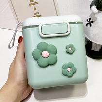 Milk powder box portable out baby baby rice powder box snacks supplementary food storage tank sealed moisture-proof