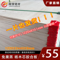 Poplar plywood 9mm fumigation-free multi-layer board can be exported packaging board forklift tray backing board sofa board