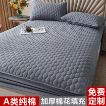Class A Good cotton fitted sheet thickened padded cotton single-piece non-slip fixed cotton bedspread Simmons mattress protective cover