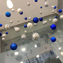 ins wind ceiling decoration Colorful ball stair charm hanging creative pendant Window ceiling roof dress up charm