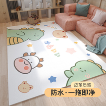 Childrens mat home bedroom pvc scrub waterproof reading carpet living room cartoon climbing mat custom