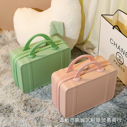 Портативный чемодан, мультяшная подарочная коробка, детский маленький ящик для хранения для путешествий, 14 дюймов