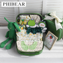 Newborn supplies Baby gift box cotton one-piece suit full moon gift Newborn baby just born to meet the full moon