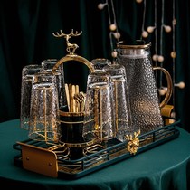 Tea set Nordic style home light luxury afternoon water set fruit pot Flower Cup Net red ins style exquisite glass