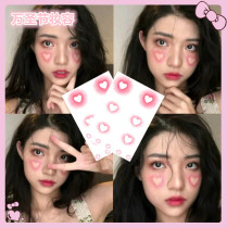 New year tattoo stickers sweet snowflakes elk gingerbread man makeup girl cute blush love makeup face stickers
