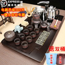 Tea tray Household automatic one-piece complete set of large tea table Commercial office Purple sand Kung Fu tea set Light luxury