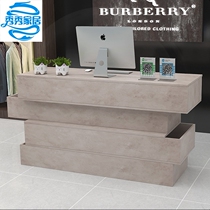 。 Cashier counter simple small bar supermarket bar shop clothing store hotel vintage front desk
