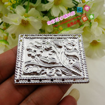New ethnic minority stage clothing accessories decoration Miao clothing accessories simulation silver jewelry small square flower