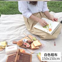 Picnic cloth disposable ins sand blanket Japanese outdoor Net Red children picnic mat hipster white girl