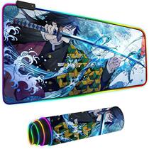 Electric Race Cartoon Pattern Game Magic Color Luminous Mouse Pad Rgb Mouse Pad Game Oversized Lengthened Table Mat