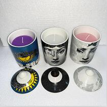 Exit Italy Face pattern Incense Candle Cup Retro Decorative Gift ceramic Uyun candle holder containing jar
