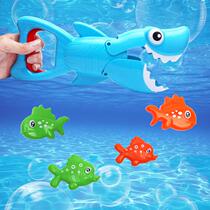 Cross-border Shark Clip-Clip Big Fish Eat Small Fish Bath to Play Summer Child Fishing Hunting Shark Bathrooms Play Water Toys