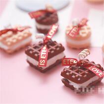 ins soy wax dessert sandwich waffles marcaron stylishly scented candle birthday gift companion gift