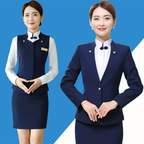 Air attendant clothing suit female professional dress temperament property customer service work suit hotel front desk work suit