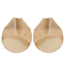 Four pairs of mesh gauze non-slip half-foot socks soft pad boat socks half-size socks breathable invisible anti-wear socks