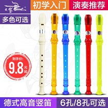 6 holes 8 holes Children student beginner vertical flute Six holes eight holes resin flute Classroom Introduced vertical flute instruments