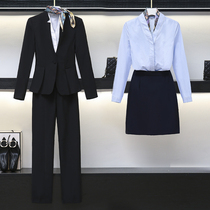 High-end professional dress autumn long-sleeved civil servant interview dress female beauty salon front desk work clothes professional temperament