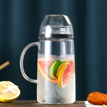 Bubble Lemon heat-resistant cool water bottle baby glass jug Boiled Water Cup Ice Water Pot tea Herbal Tea Cool Pot Full Seal Big