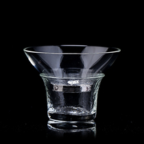 Handmade large transparent glass stainless steel mesh filter tea leak kung fu tea set accessories tea filter tea filter set