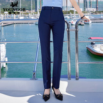 2022 Jagor Spring Dress New Western Dress Pants Women Wool Business Free OL Career Positive Dress Interview Tooling Long Pants