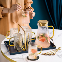 Light luxury afternoon flower tea tea set Fruit teapot set Flower tea cup heating teapot set Household glass high temperature resistance