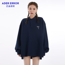 ADER ERROR sweater for men and women loose spring and autumn Gong Jun with Korean Tide brand oversize couple polo shirt