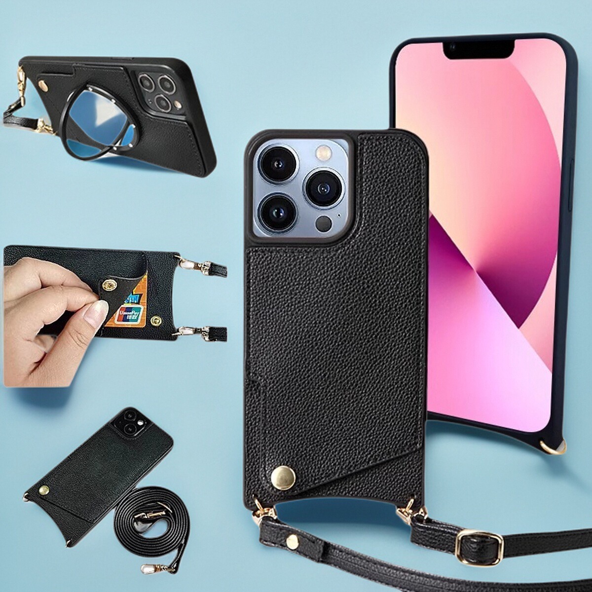 25年新款鱼尾插卡手机壳所有测评:斜跨挂绳+双卡槽设计真香?适合苹果15 Pro Max的它值得买吗?