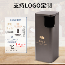 Stainless steel trash can with ashtray lobby hotel commercial lobby elevator entrance shopping mall ash and fruit box customization