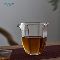 Peking University History Glass Gongdo Cup Thickened Heat-resistant Handmade Transparent Tea Division Kung Fu Tea Tea Hai Hexagon Cup