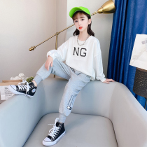 Girls necropolis suit autumn clothes childrens new casual clothes foreign air spring clothing trendy girls big boy necropolis boomers