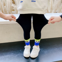 Girl Pants Children Beat Bottom Pants Outside Wearing 2022 Early Spring New Female Baby Trendy Spring Dress Girl Foreign Air Korean Version