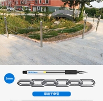 304 stainless steel chain 4mm coarse iron chain chain stainless steel chain 304 seamless swing iron chain lock car