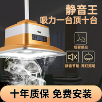 Chess-card room Lift chandelier Mahjong Machine Smoking Light Air Purifier Exclusive Straight Rows of Tea House Smoke Exhaust Smoke