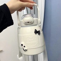 Cup insulation cup women outdoor large capacity travel pot high color and belly cup with tea cup