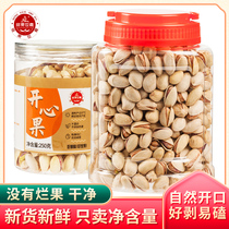 New natural opening salt baked pistachios net content 500g primary color non-bleached nut snacks dried fruit