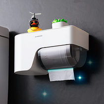Toilet paper towel box hanging toilet free of punch and waterproof roll paper toilet paper cramps bathroom toilet paper shelve