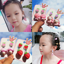 Childrens earless fake earrings Little girl luminous ear clip girls anti-pain earrings cartoon cute princess earrings